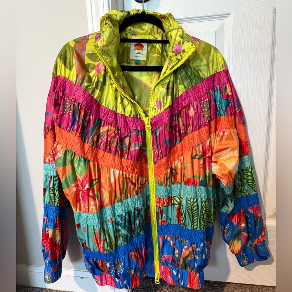 FARM Rio Mixed Print Windbreaker